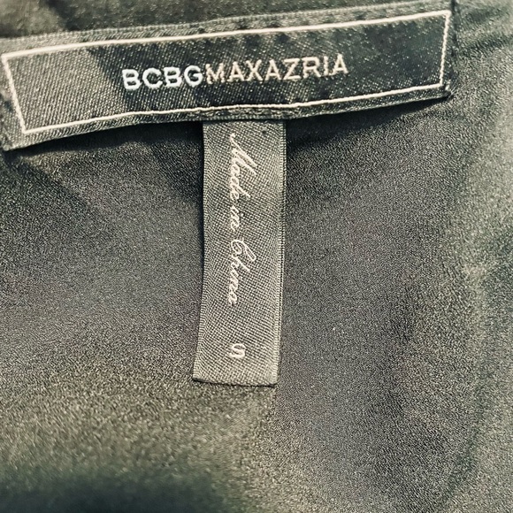 BCBGMaxAzria Jonesy Black Peplum Top - Picture 3 of 4